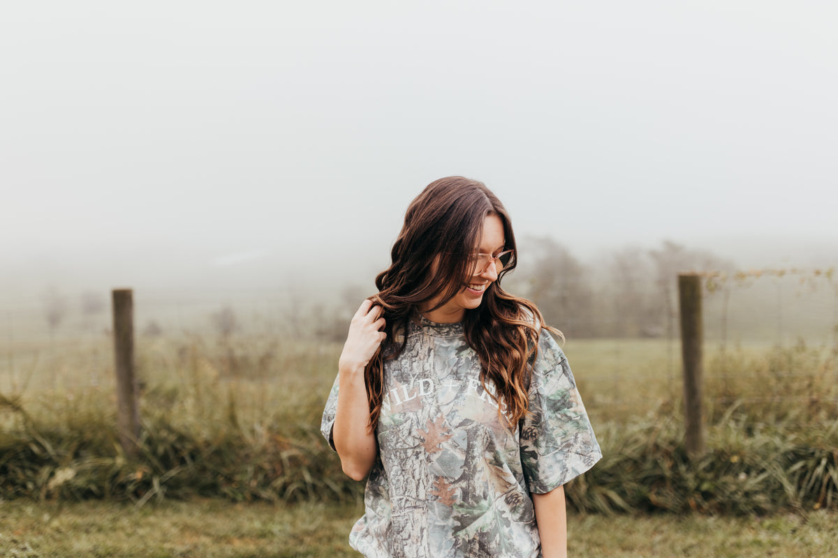 Wild + Free Camo Box Tee (Pre-Order)